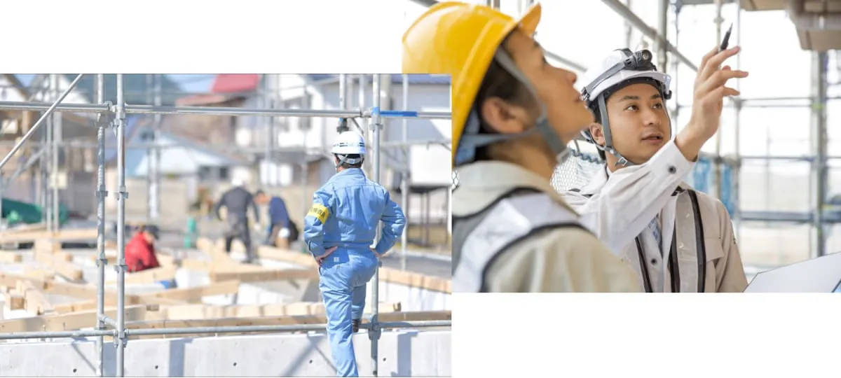 ヨシモリ建設の強み：若さあふれる人材イメージ